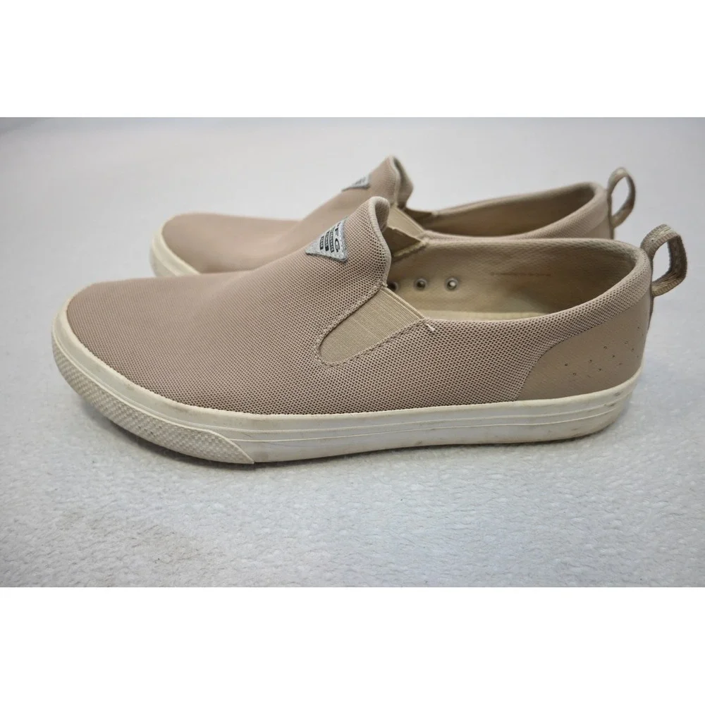 Columbia PFG Bahama Vent Slip‎ On Mens 11.5 Tan Good YM0746-271 Boat Shoes